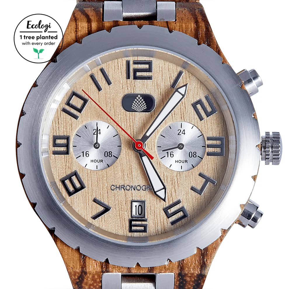 The Sandalwood - Handmade Vegan Wood Watch for Men