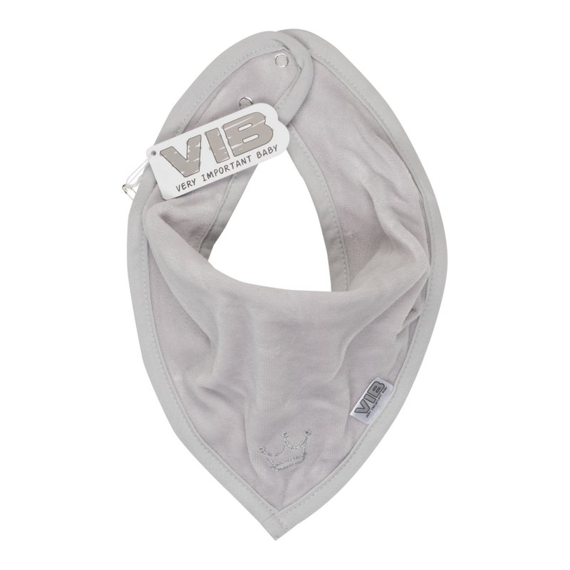 Bandana Bib Grey Crown (drengeversion)