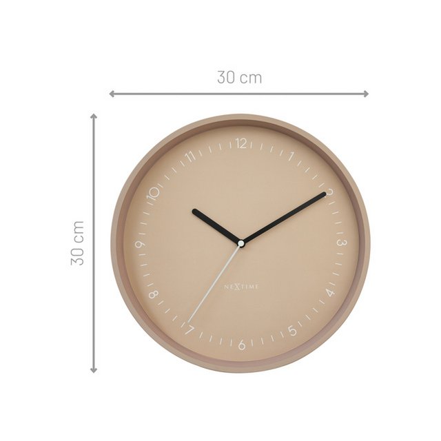 Zegar ścienny NeXtime Berlin 30 cm różowy
