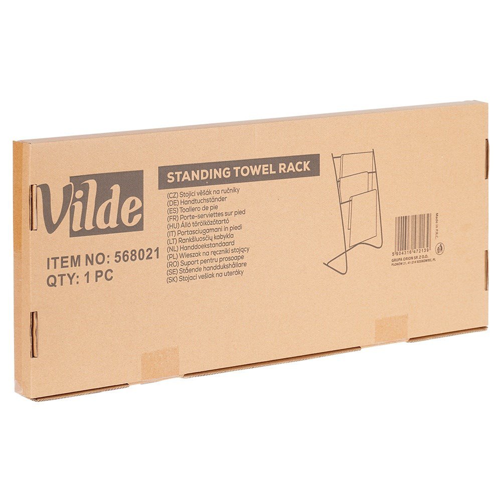 Towel Stand Metal Black