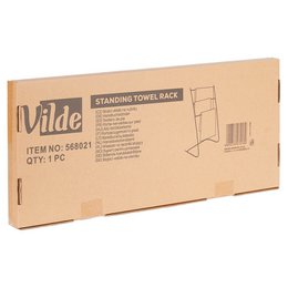 Towel Stand Metal Black
