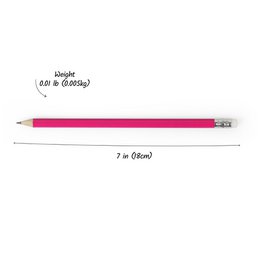 Pink træ HB -blyant med viskelæder, perfekt gave til studerende, kunstnere og lærere