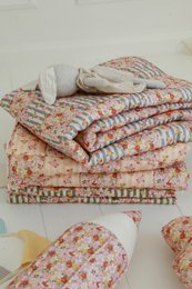 Ensemble de literie matelassée en coton pour les enfants «Spring Garden» - conception patchwork, grande taille