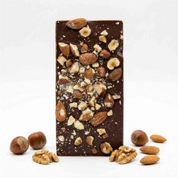 Premium mælkechokolade - nøddeblanding