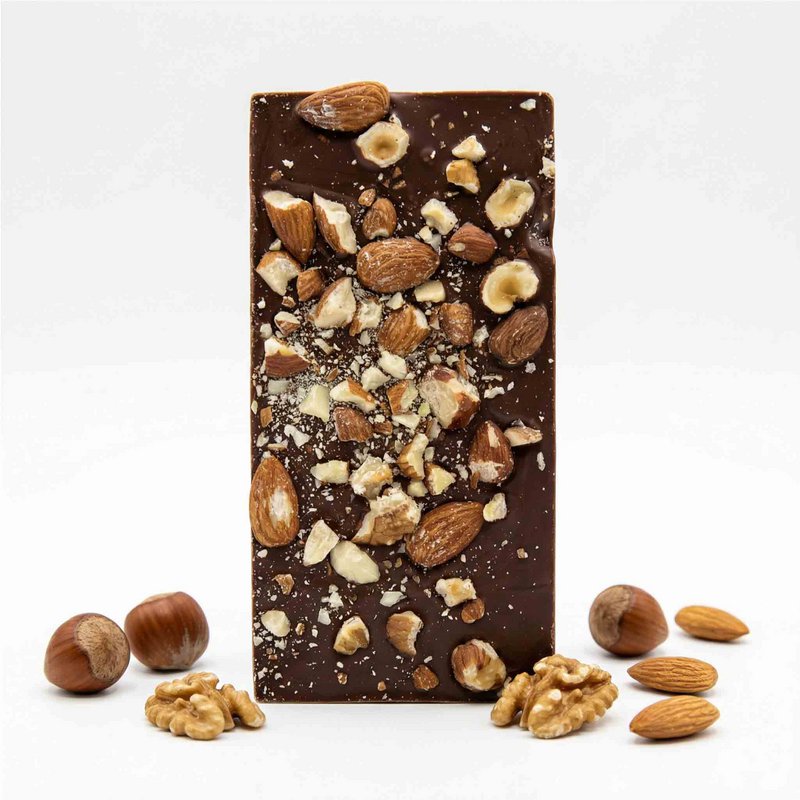 Premium mælkechokolade - nøddeblanding