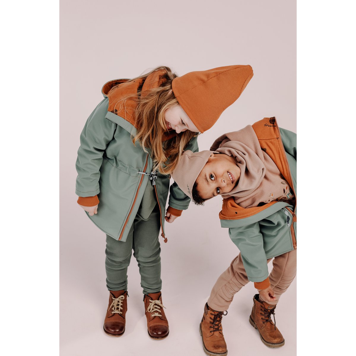 RIB-Hose für Kinder in Khaki