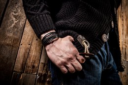 Leather bracelet "Braid"