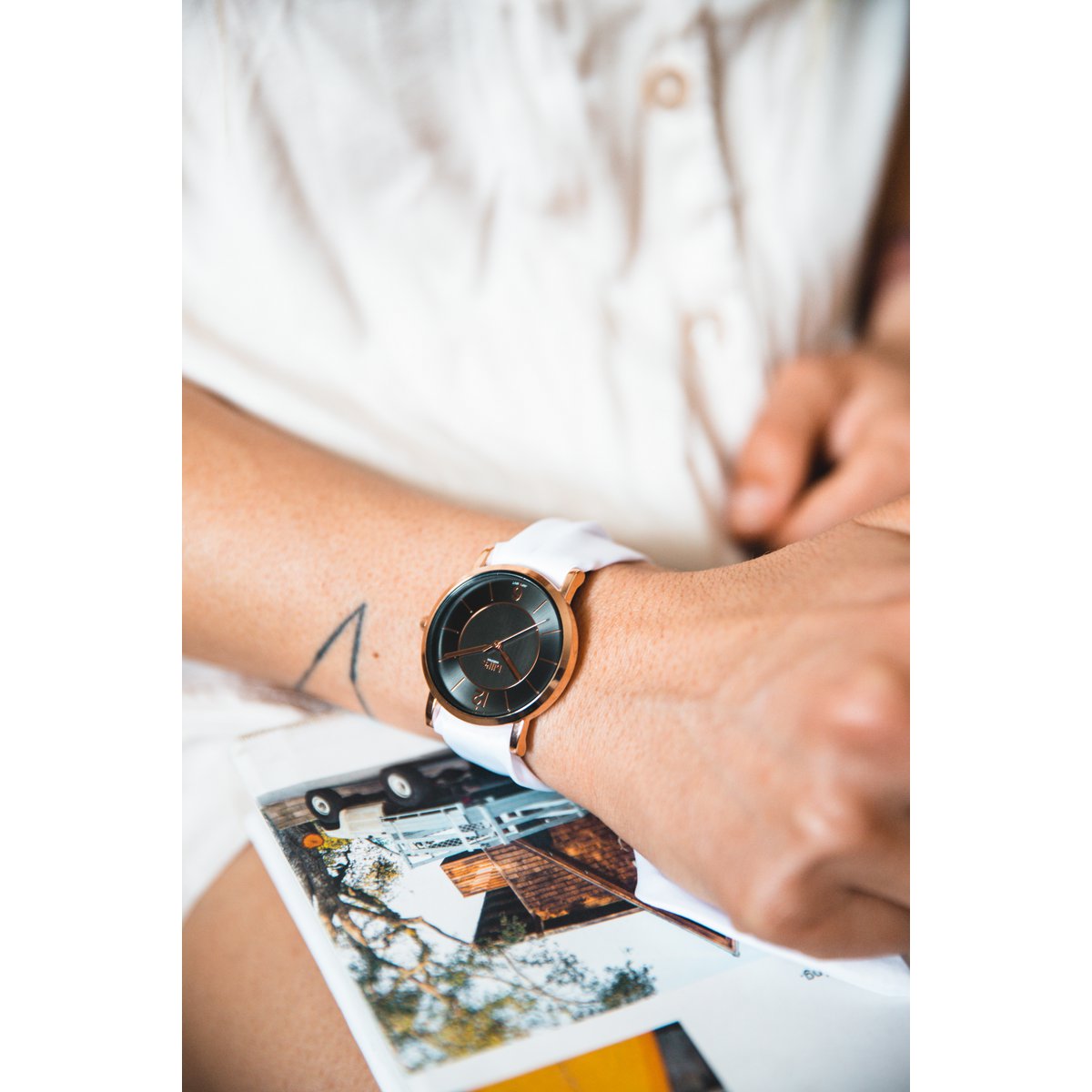 TREND Horloge - Roze Druppels