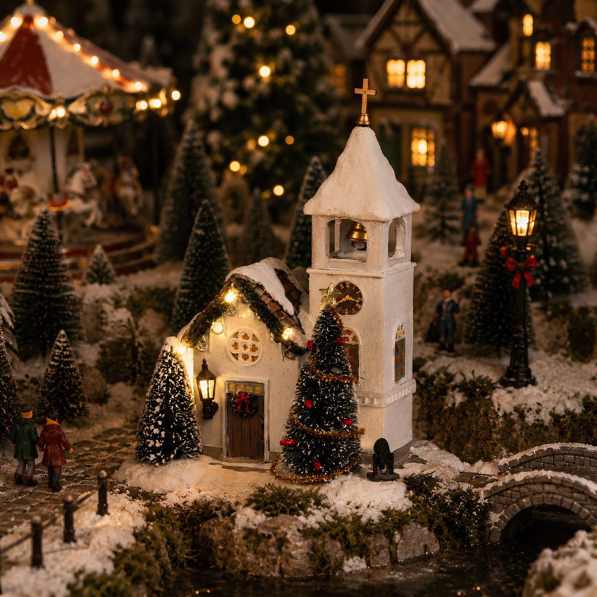 Christmas village miniature Luville Originals Multi-coloured