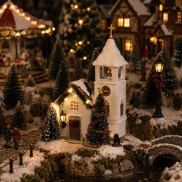 Christmas village miniature Luville Originals Multi-coloured