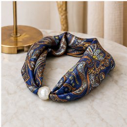 HS Parelsjaal Satijnprint Paisley - Meerdere Prints