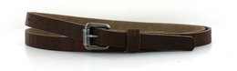 Leather Belt 1.5cm | crocodile print