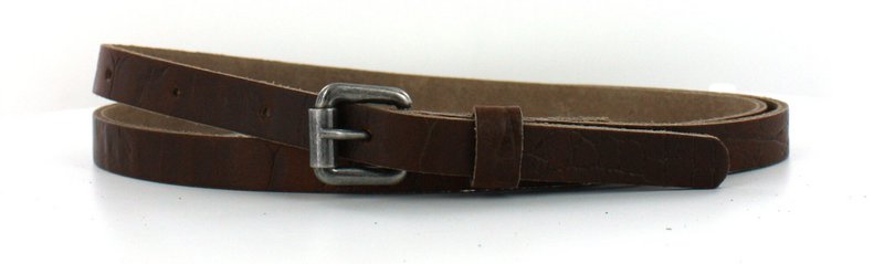 Leather Belt 1.5cm | crocodile print