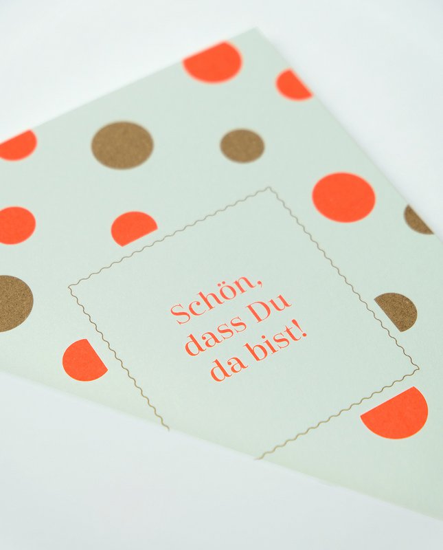 Thank you card Nice that you are here!
