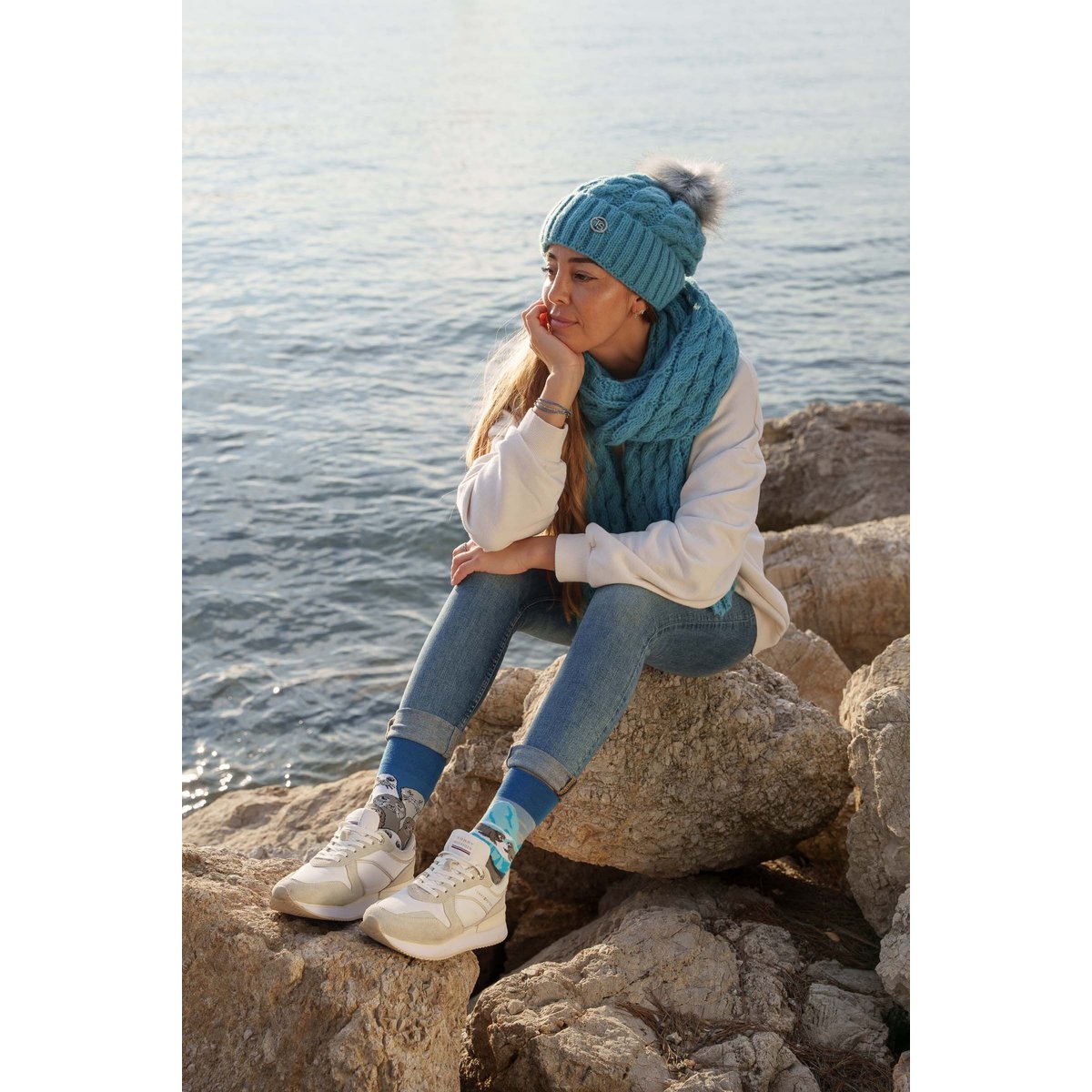 Seals socks | Arctic seal socks - casual mismatched socks