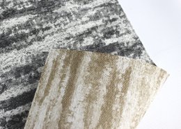 Tischset 6 Set rechteckig Kunstleder Leinen grau braun