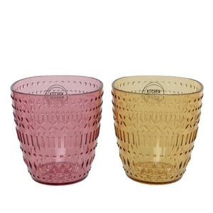 Plastikbecher mit Relief Ø8,8-H9,5cm