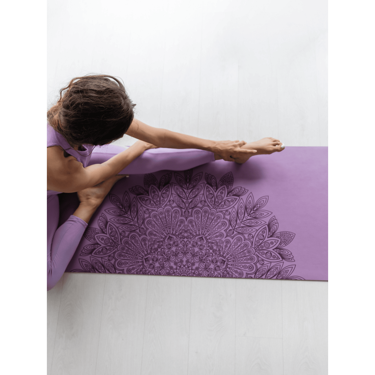 DIYogi™ PURPLE YOGA MAT - MANDALA
