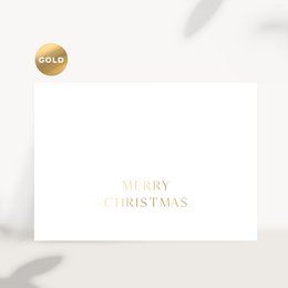 Biglietto di Natale - Biglietto di Natale "Buon Natale" con stampa in rilievo a caldo in oro (PU = 10 pezzi)