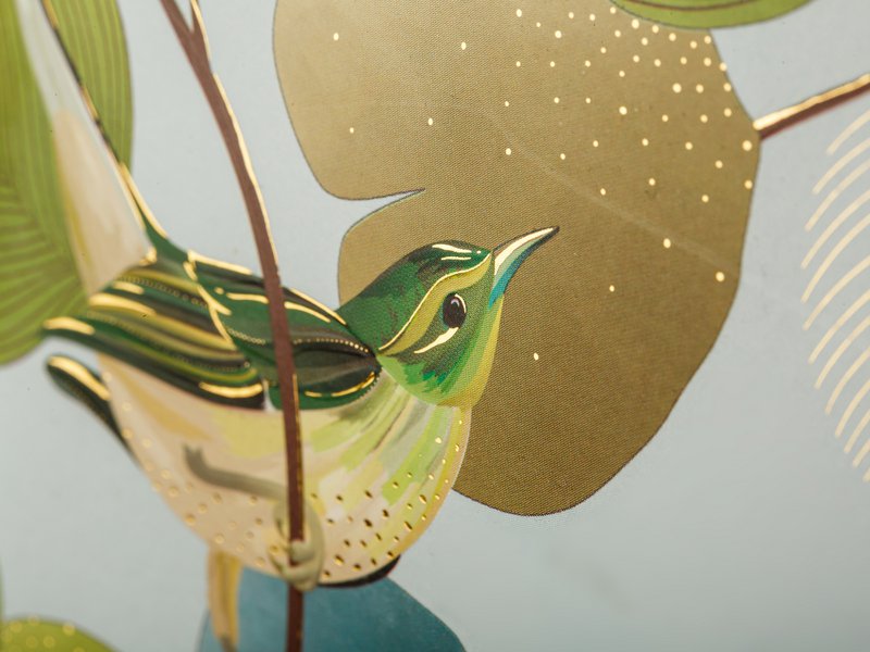 Ginkgo Bird Diary: little book of Thoughts, Secrets, Memories and Dreams, Gratitude Journal, Hardback Sketchbook, Poetry Book