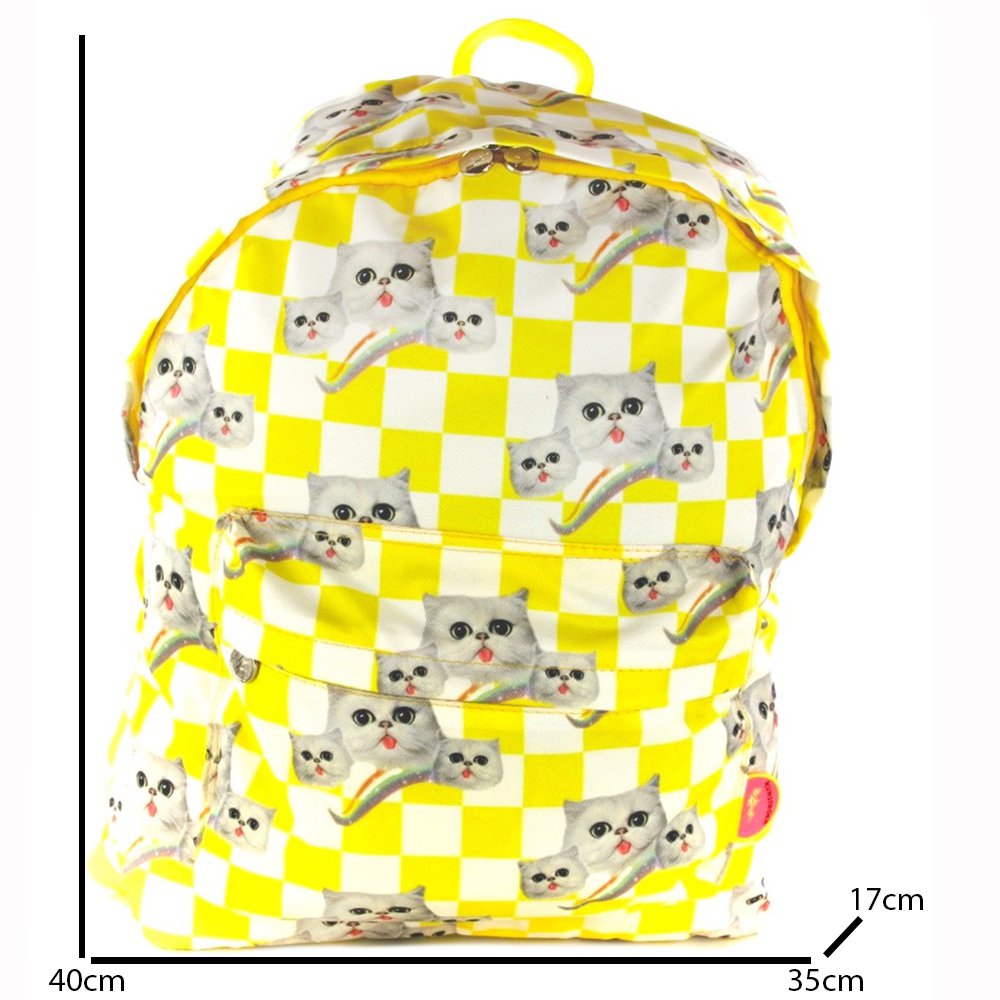 Mochila XL Gato amarillo (Yellow Catblocks)