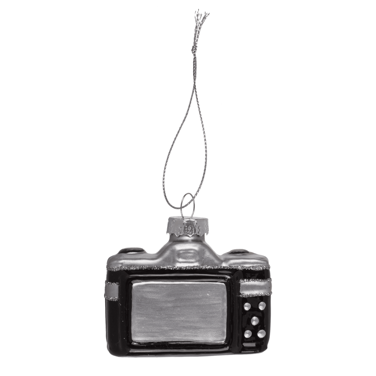 Glass tree decorations, Retro, set of 3, Cassette