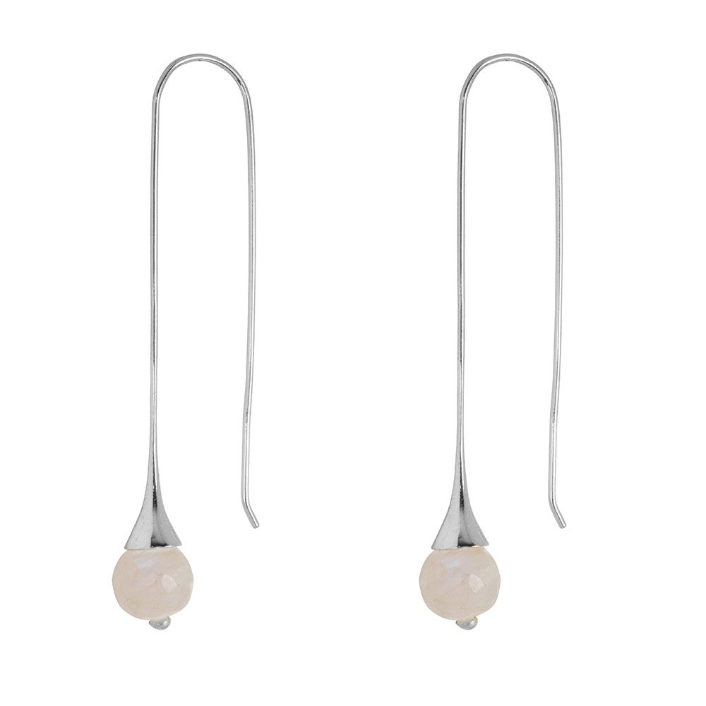 Georgette Silver earring with Moonstone