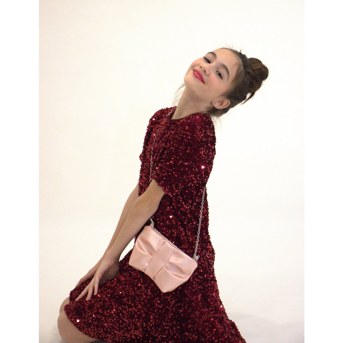 Bolso bandolera Moon - Rosa suave