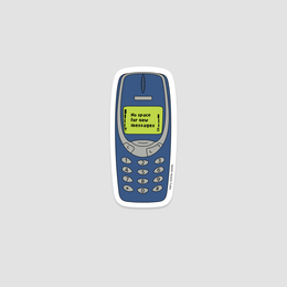 Gestanste sticker "Brick Phone Nokia"