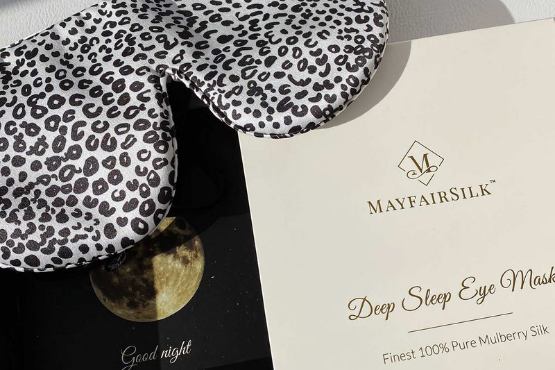 Leopard Seidenschlafmaske
