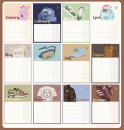 2027 Kalender A3 – The Streetwear-ønskeliste – Maandkalender