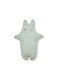Peluche hipopótamo - Manta de lana vintage - Azul verde
