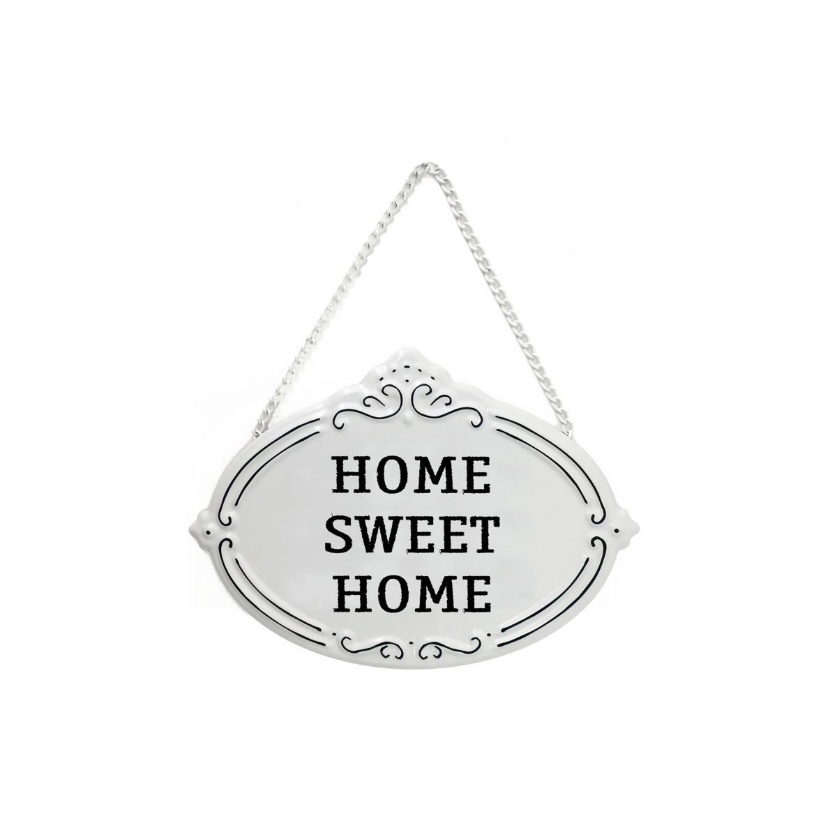 Metal sign Home sweet home 25,5x18 cm Isabelle Rose