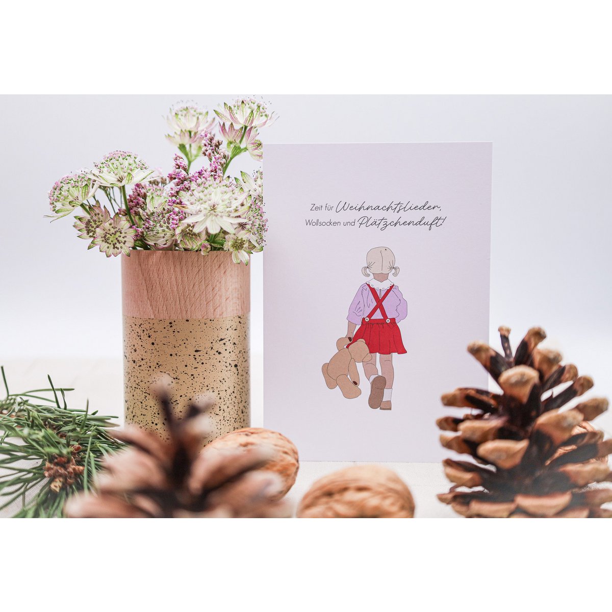 Postkarte Zeit für Weihnachtslieder