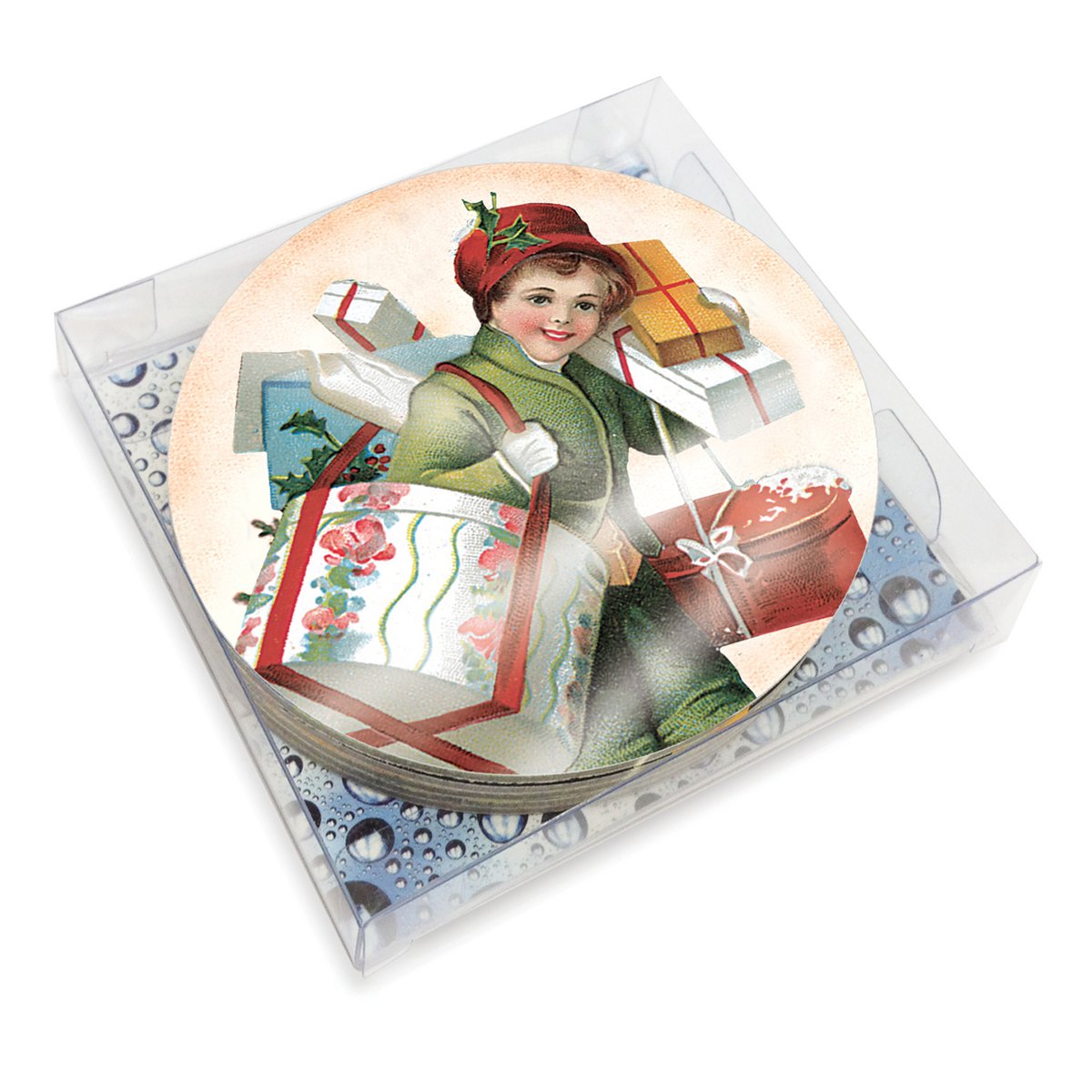Set de 6 posavasos navideños