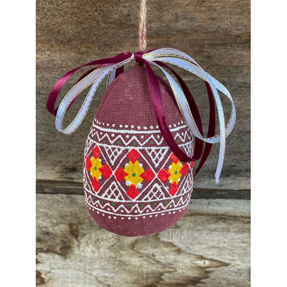 Uovo di Pasqua dipinto a mano (bordo)