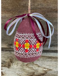 Uovo di Pasqua dipinto a mano (bordo)