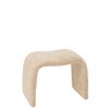 J-Line kruk N shape - textiel - beige