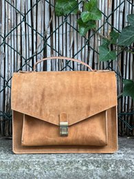 Handgemaakte lederen Crossbody tas
