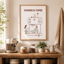 Powered By Coffee Plakat