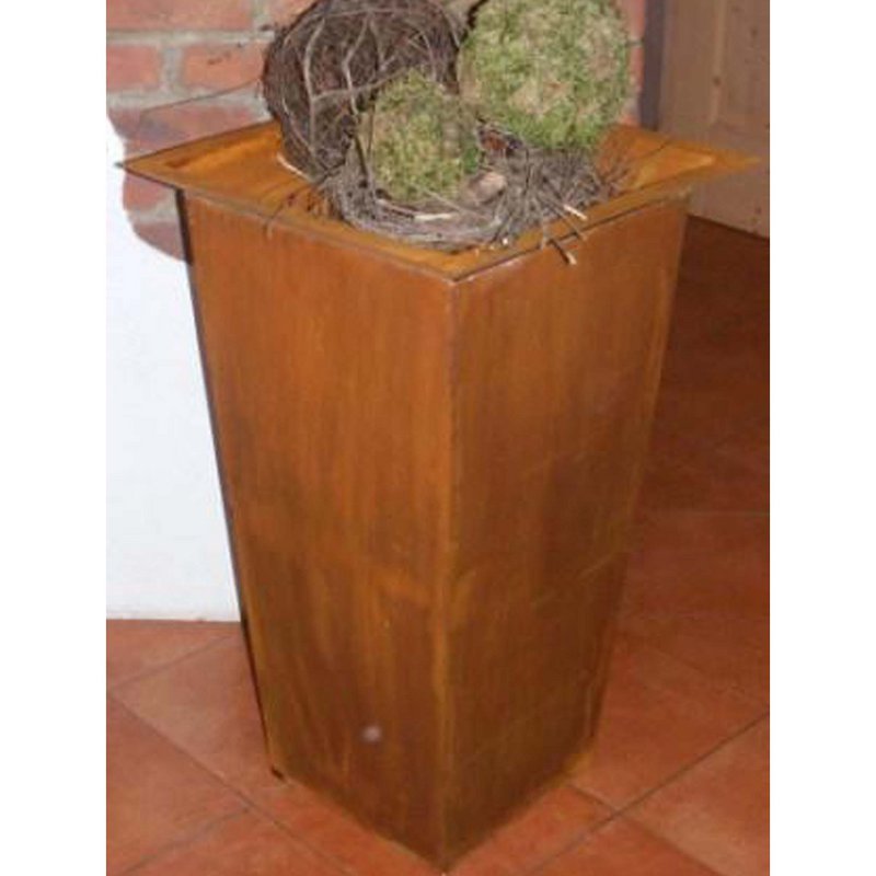 XL plant column | Garden decoration vintage column | Rust decorative column