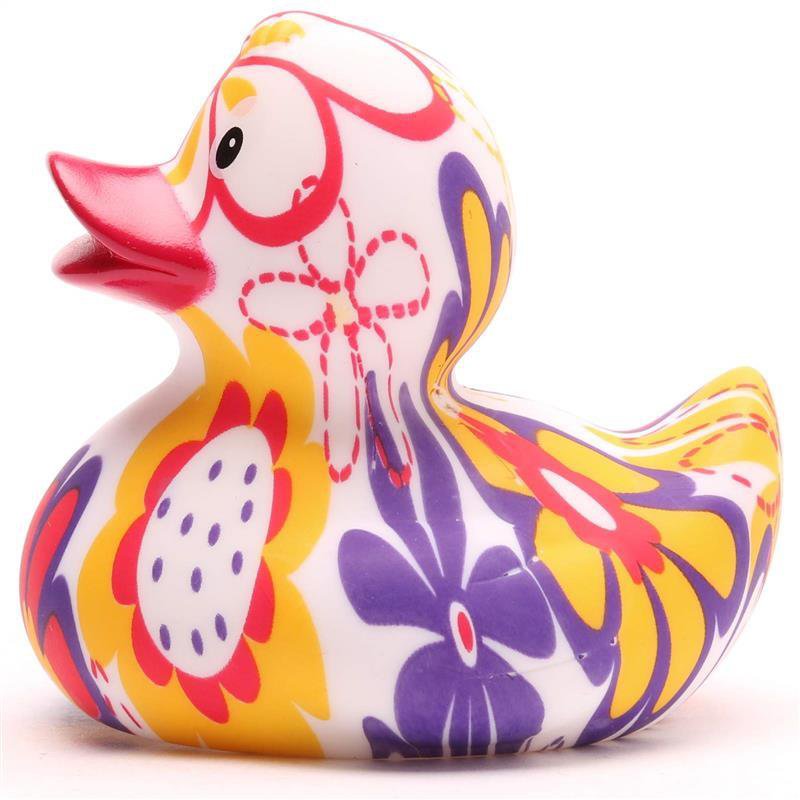 Forget-me-not rubber duck - rubber duck