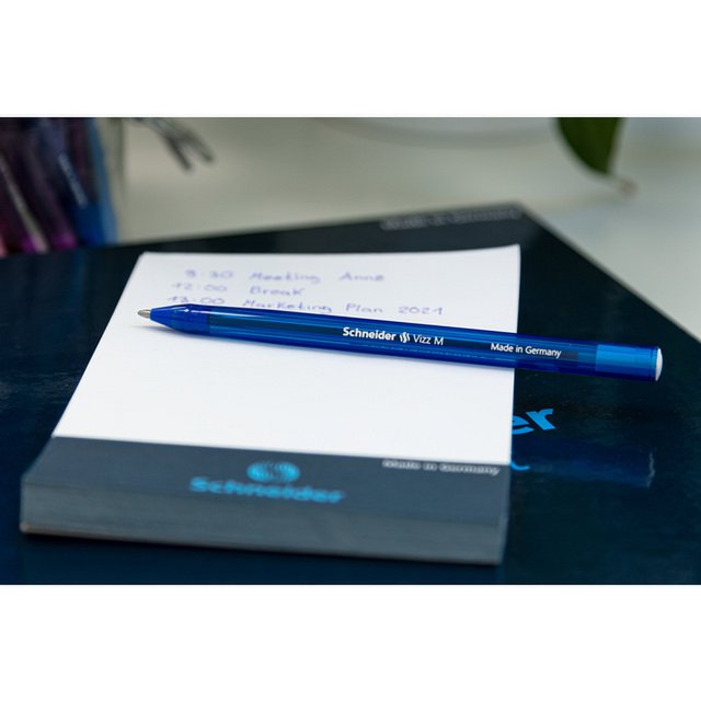 Ballpoint pen Schneider Vizz M blue