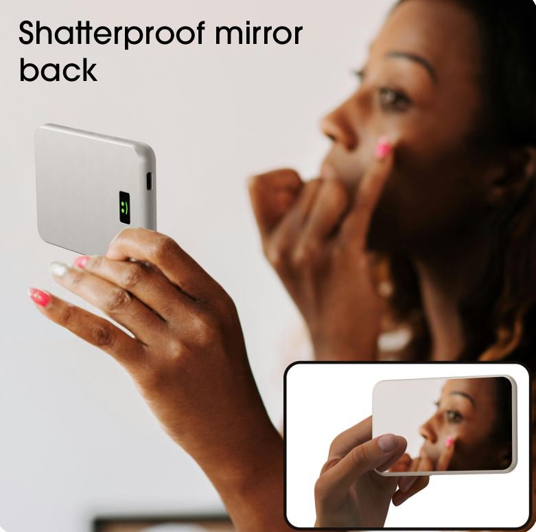 🔋 Smile Gan 100W - PowerBank 5000 Mah Wireless Magsafe with mirror 🔋