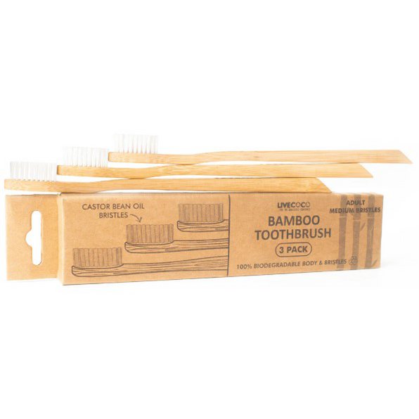 Bamboo Toothbrush (Castor Bean Oil Bristles-Adults)