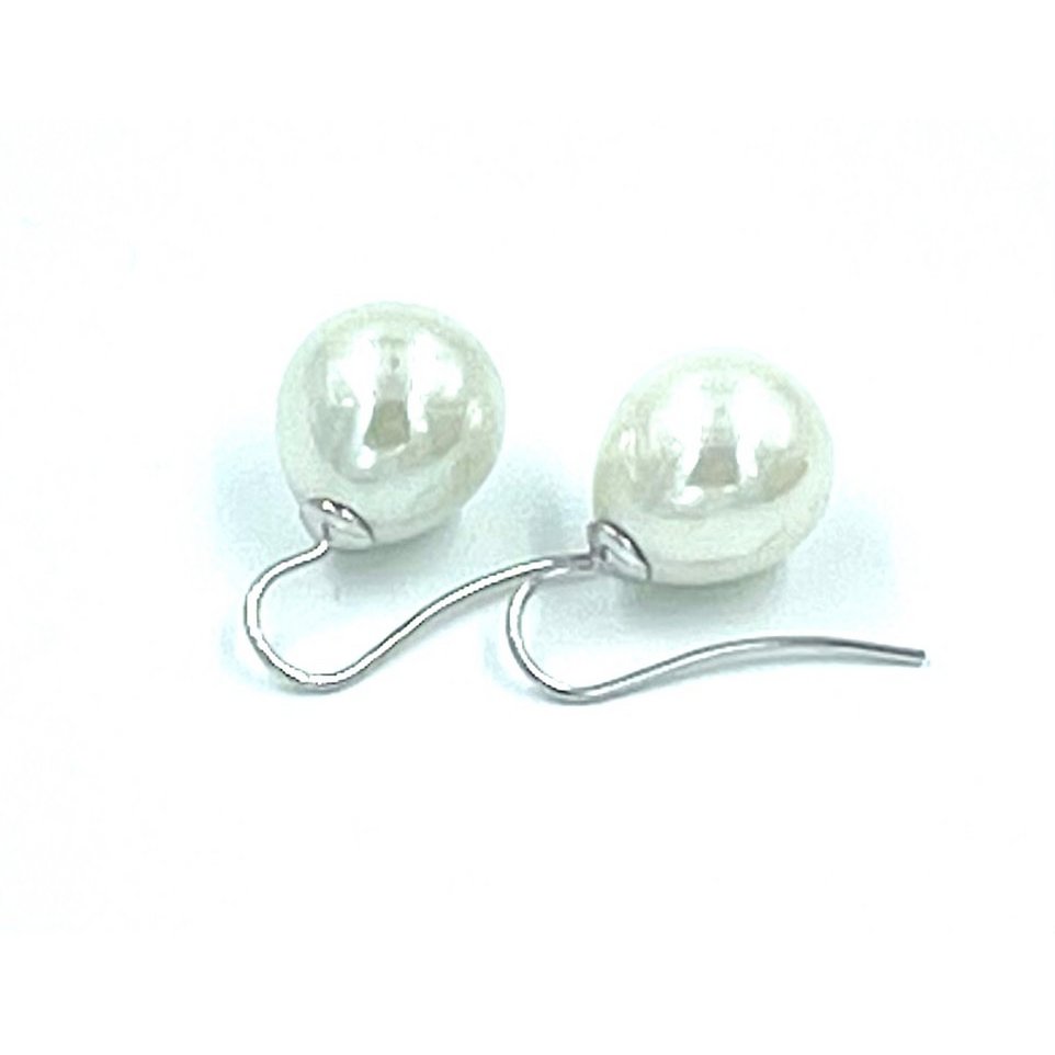 Orecchini di perle classico colore bianco