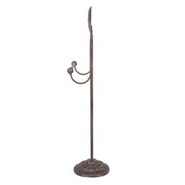WC Rol Houder 21x14x62 cm Bruin Ijzer Hart Toiletrolhouder