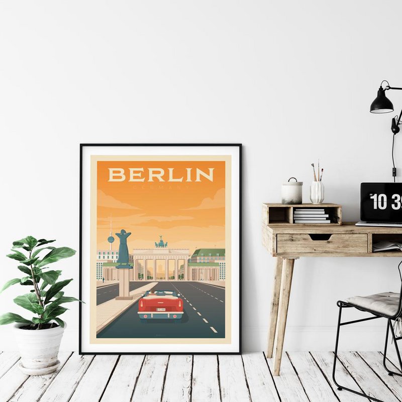 Vintage Berlin Poster | Premium poster City Berlin Germany