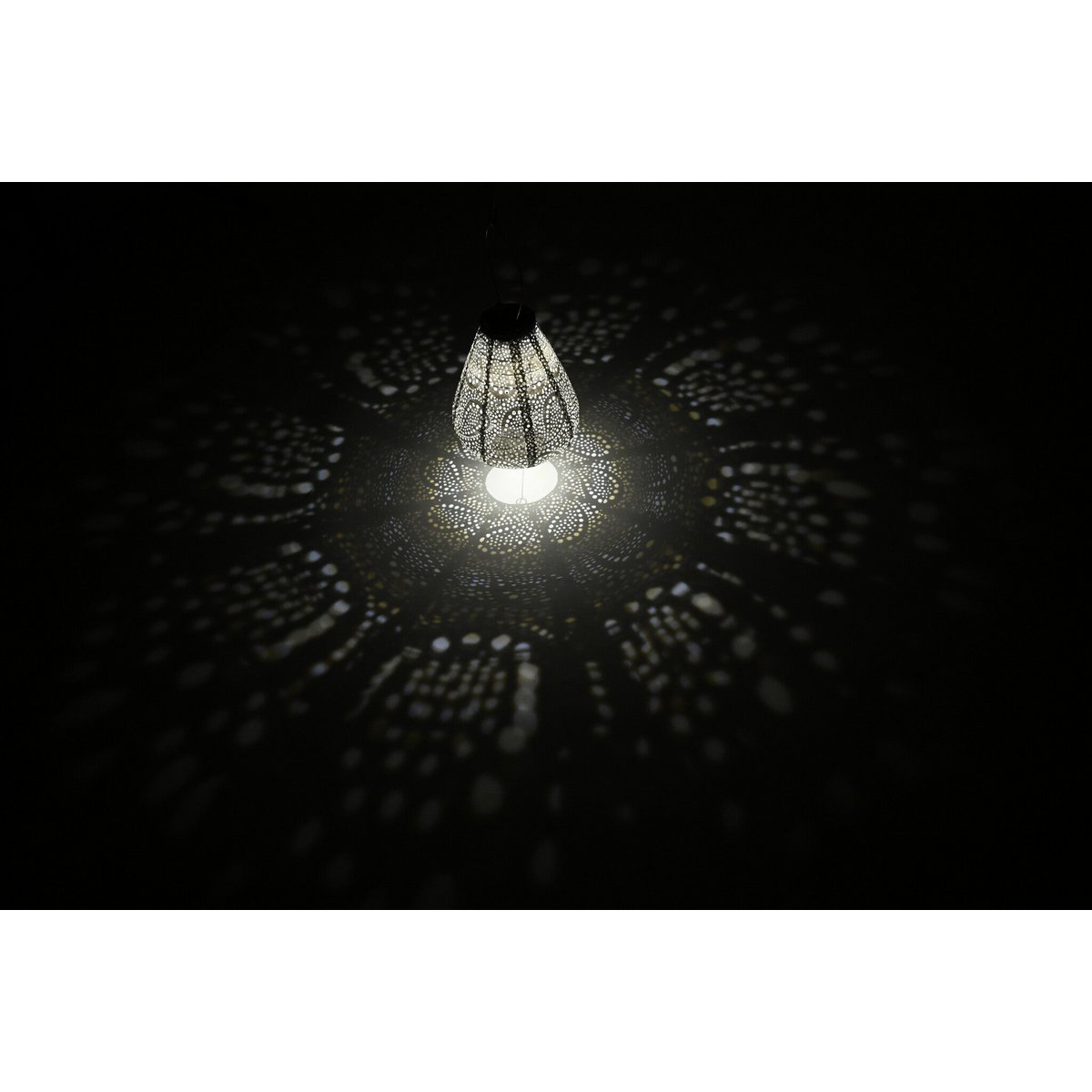 Lumiz Solar Lampion Paisley Tulip - 20 cm - Zilver