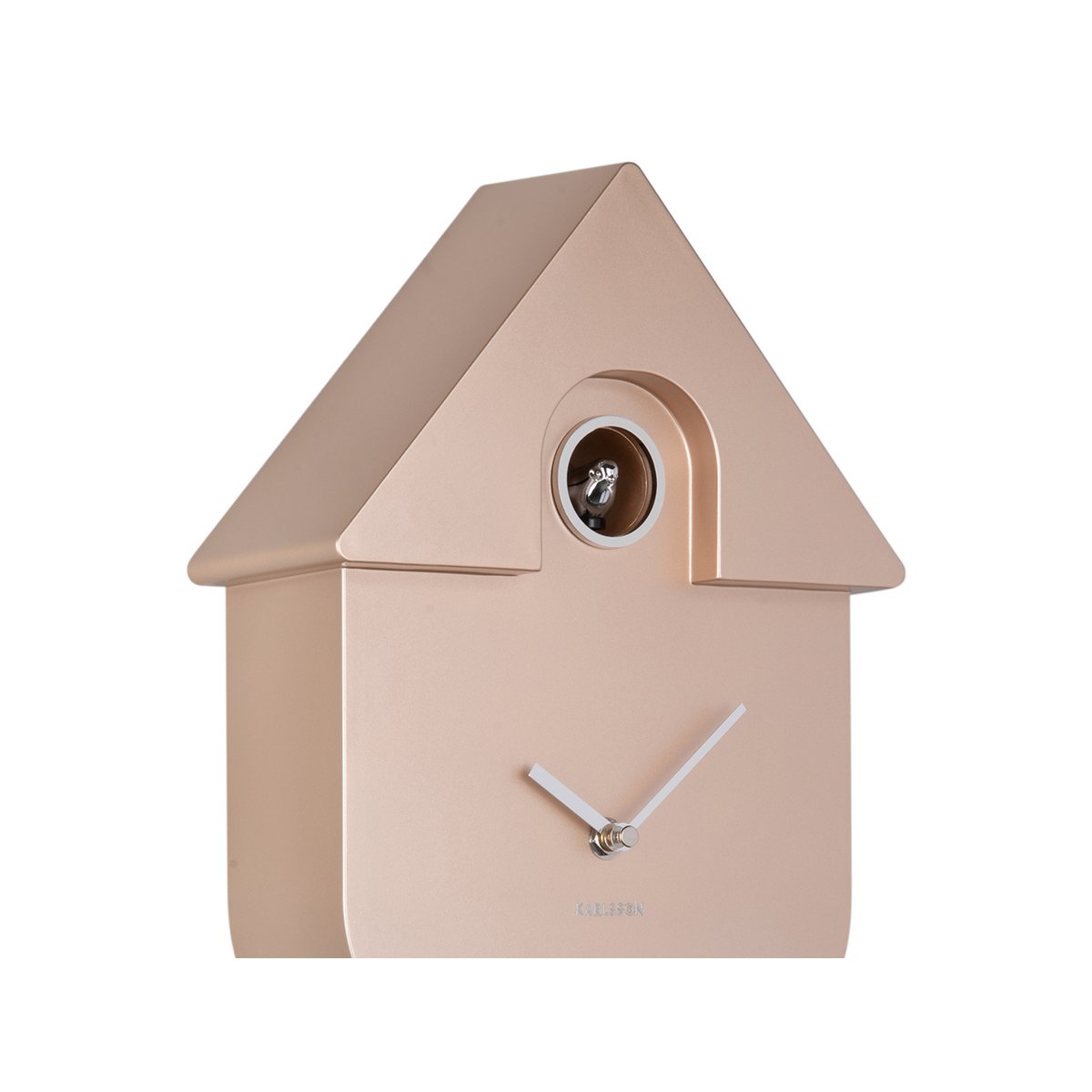 Wall Clock Modern Cuckoo Metallic